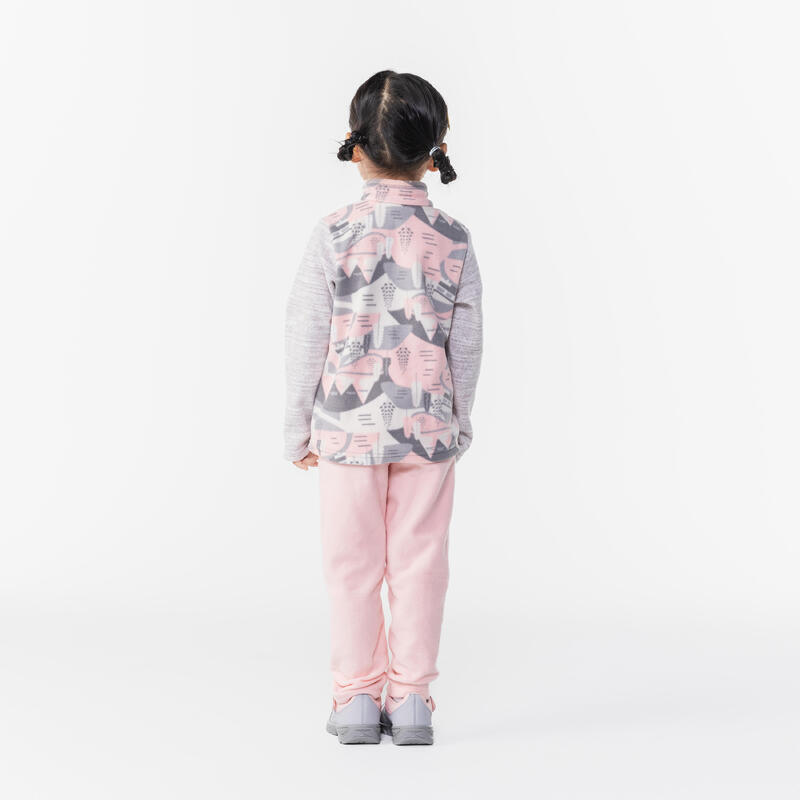 KIDS’ FLEECE TROUS MH100 PINK