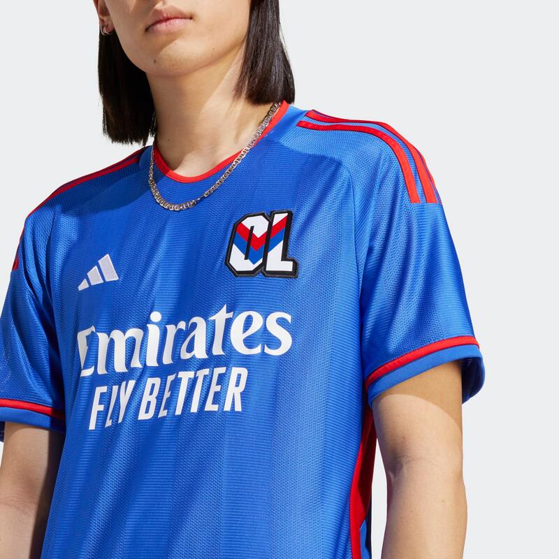 Tricou Fotbal Deplasare ADIDAS Olympique Lyonnais 23/24 Adulți 