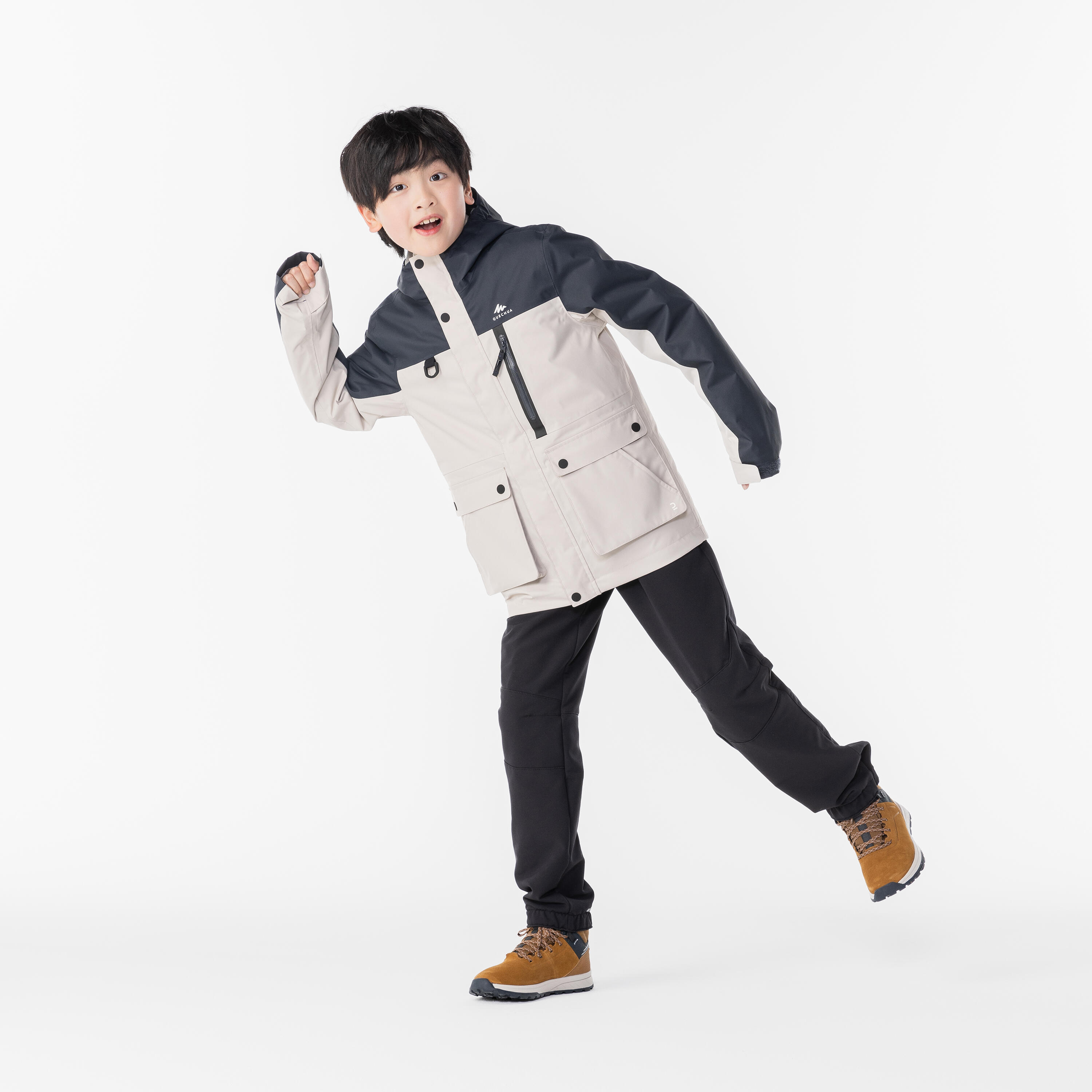 Kids’ Warm Hiking Softshell Trousers - SH500 Mountain - Ages 7-15 16/18