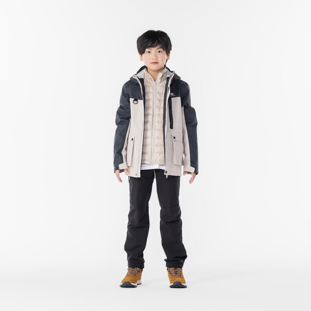 Kids’ Warm Hiking Softshell Trousers - SH500 Mountain - Ages 7-15