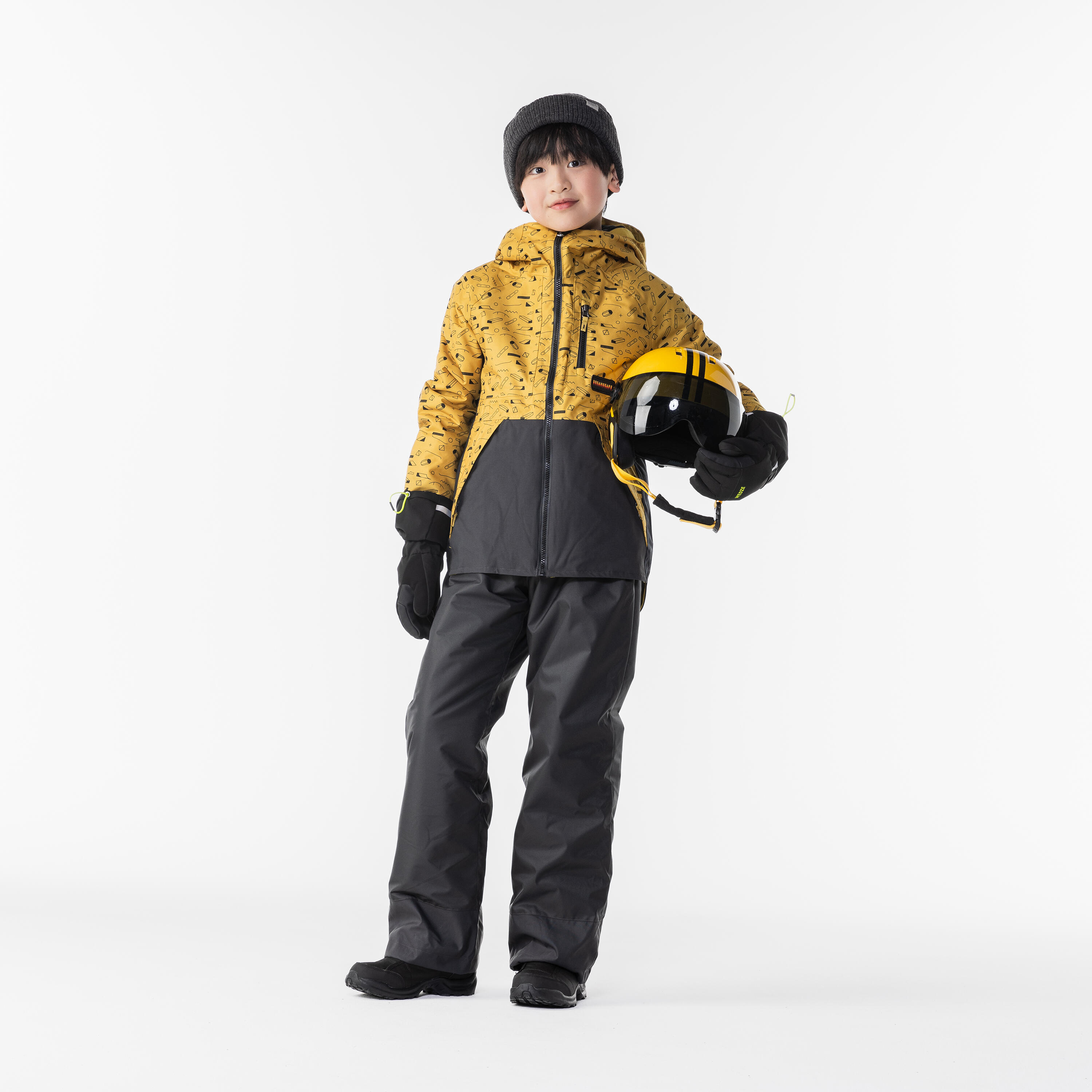Kids’ warm waterproof snow hiking boots SH100 - Velcro Size 7 - 5.5  8/11