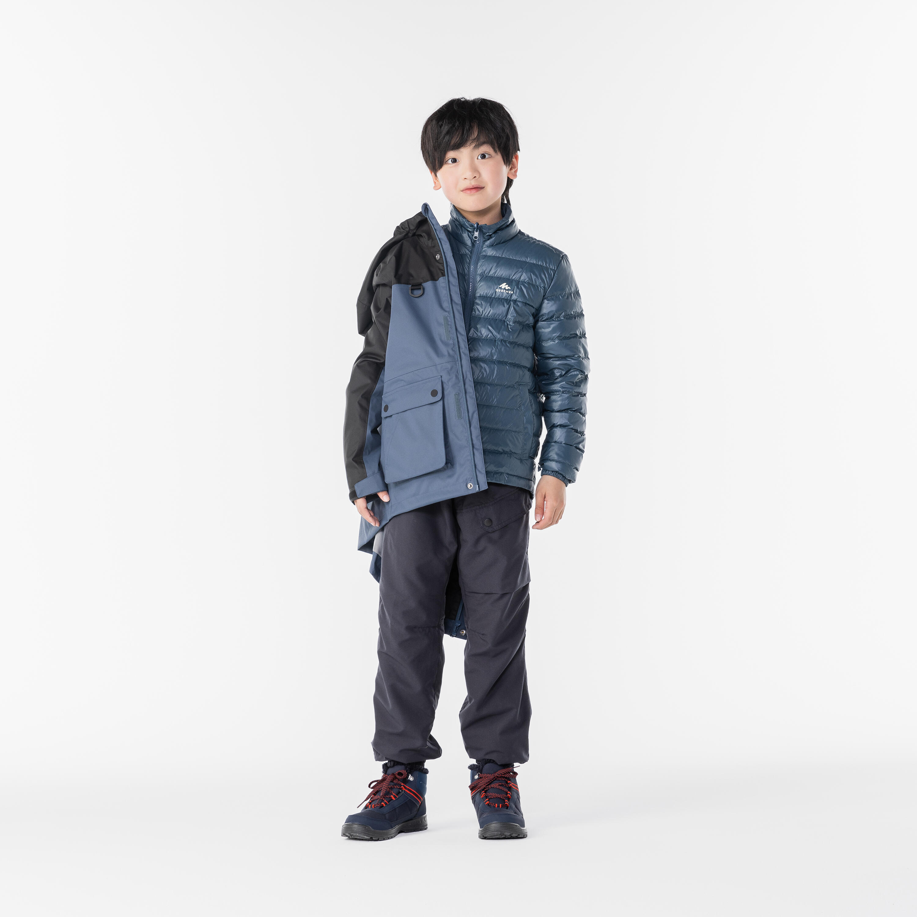 8-c-兒童雪地遠足三合一羽絨外套