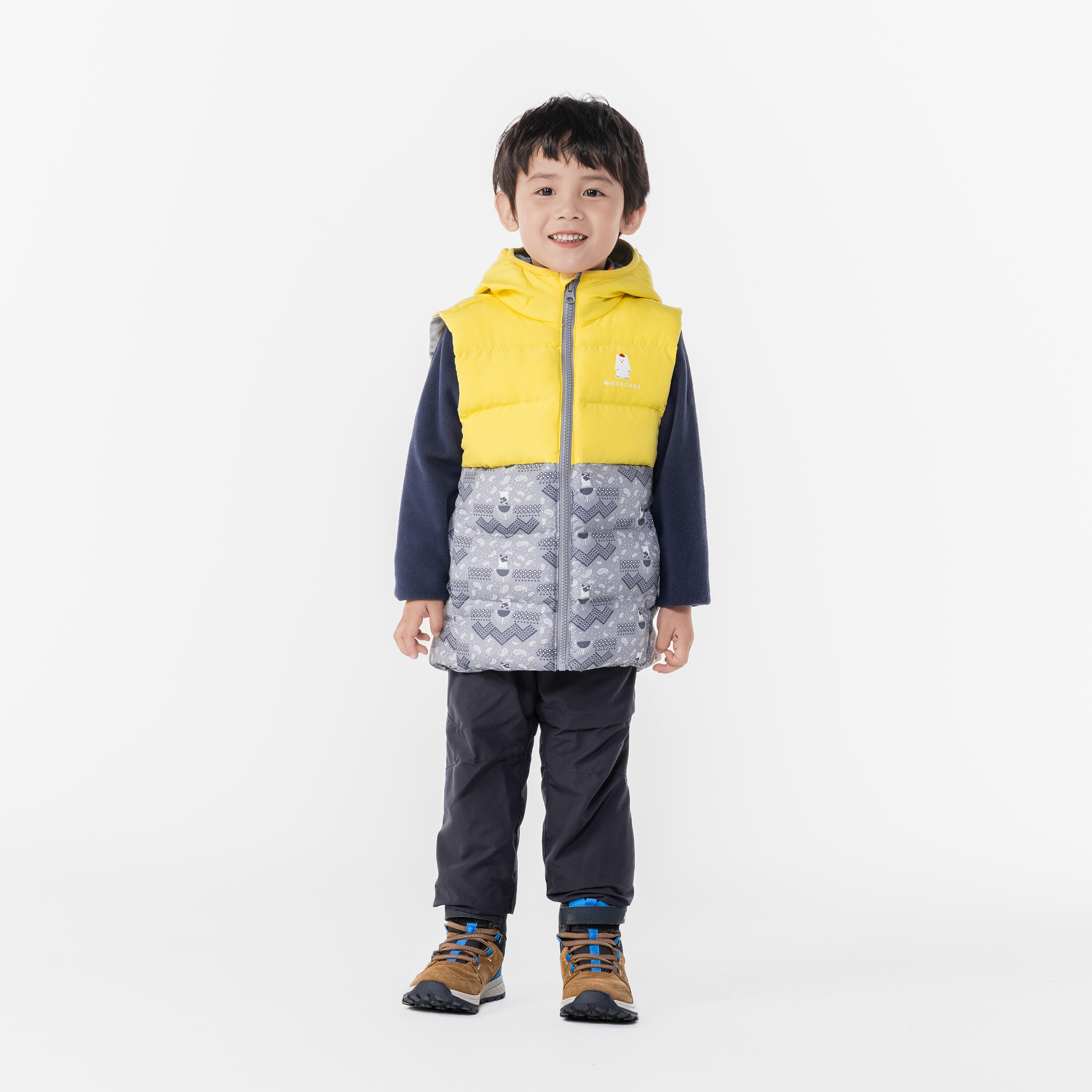 Kids’ Water-Repellent Hiking Pants, SH 100 Age 2–6 - QUECHUA