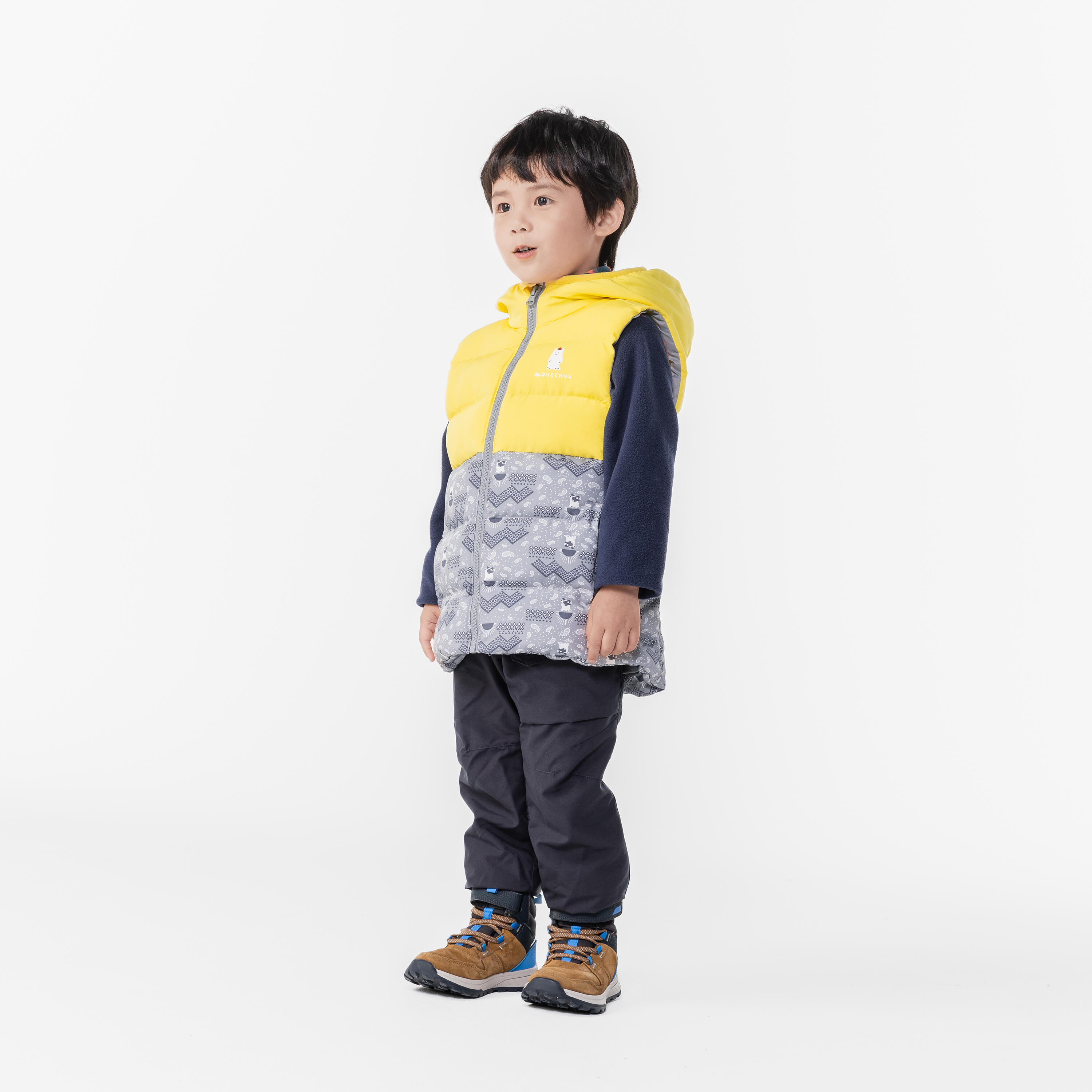 Kids’ Water-Repellent Hiking Pants, SH 100 Age 2–6 - QUECHUA