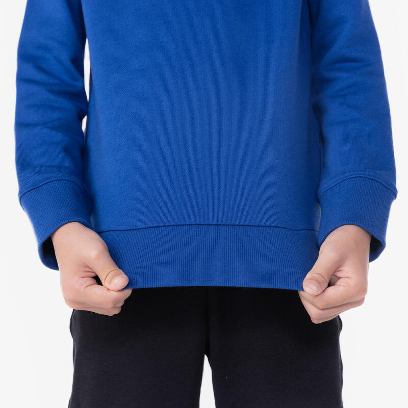 Kids' crew neck sweatshirt 500 - Deep blue