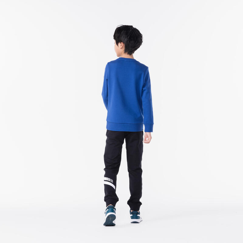 Kids' crew neck sweatshirt 500 - Deep blue