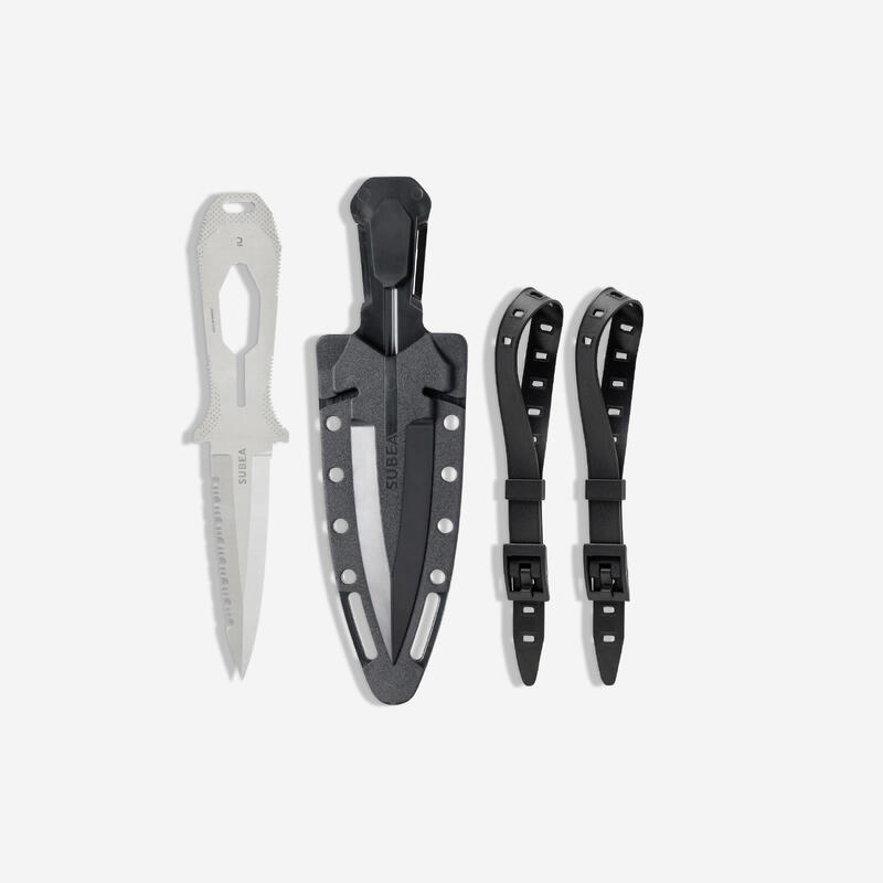 Cuchillo buceo inox. con clip submarinismo Micra Subacqua