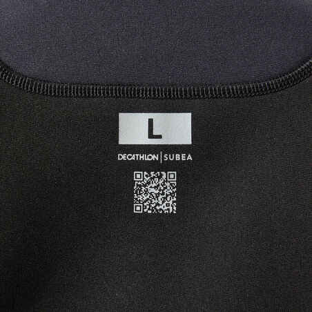 Men's 2 mm neoprene shorty wetsuit with diagonal front zip Easy
