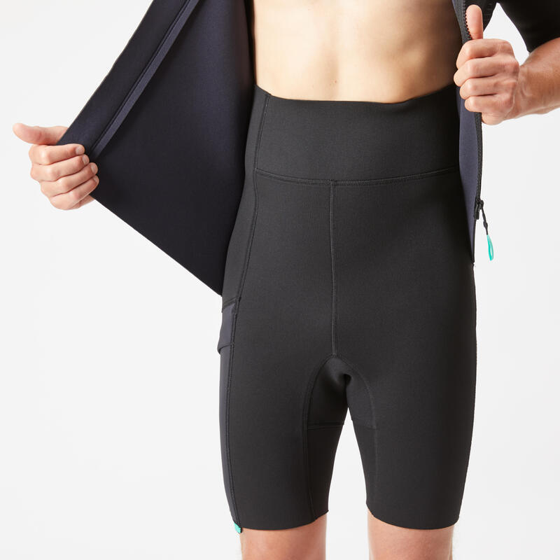 Neopren Shorty Herren mit schrägem Frontzip 2 mm - Easy