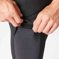 Men's 2 mm neoprene shorty wetsuit with diagonal front zip Easy
