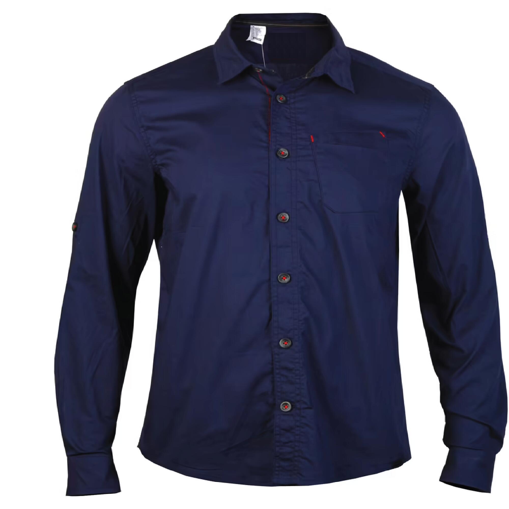 Men's TRAVEL Shirt Full Sleeve100 IRISH Blue-image-16