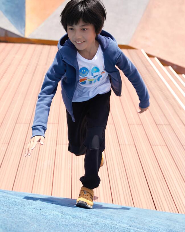 Leren sneakers met klittenband voor kinderen - Protect 560 