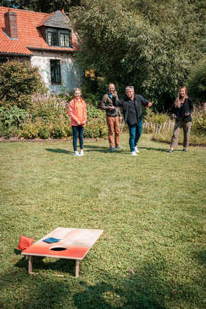 Ready-To-Play Compact Cornhole Game