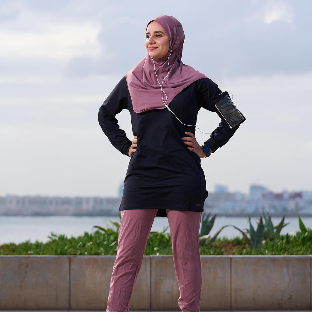 Hijab running Femme - KIPRUN Violet