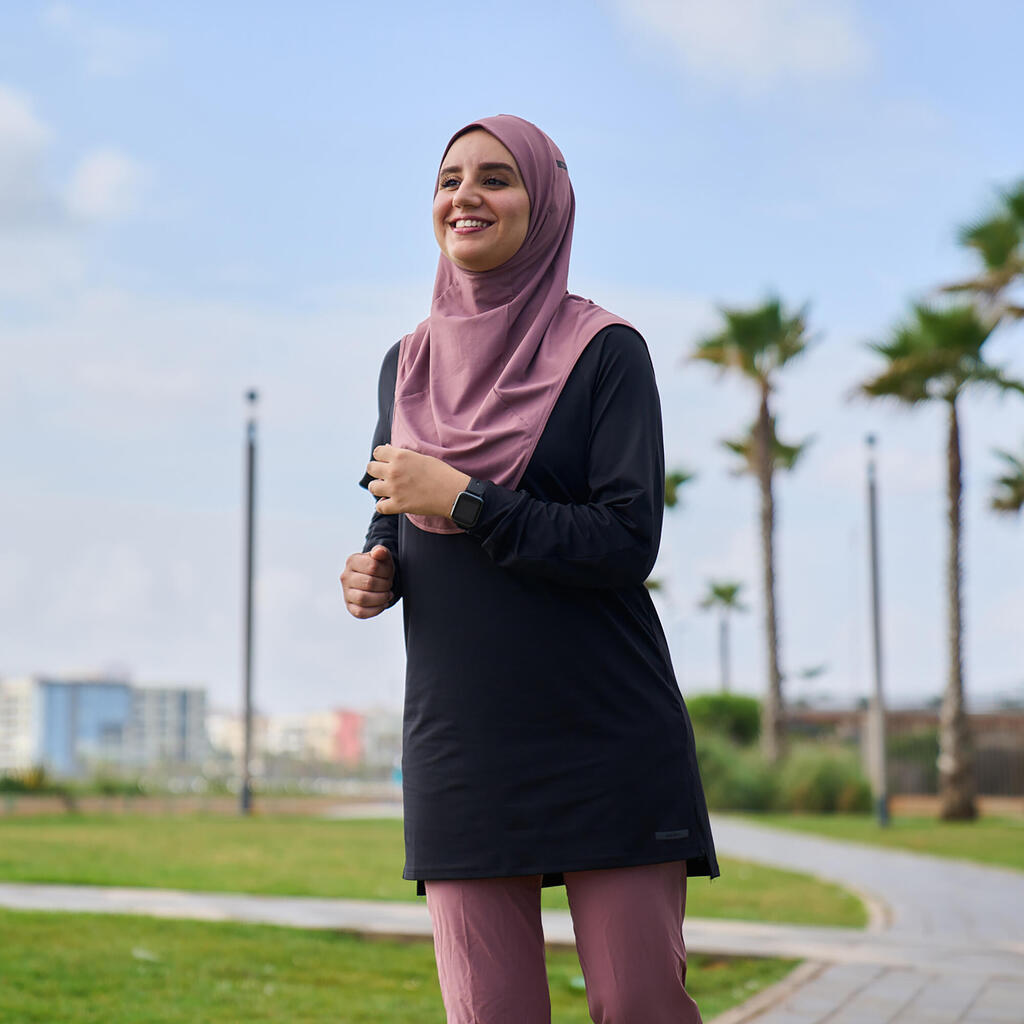 Hijab running Femme - KIPRUN Violet