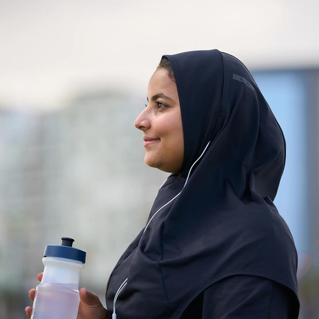 Hijab running Femme - KIPRUN V2 Noir