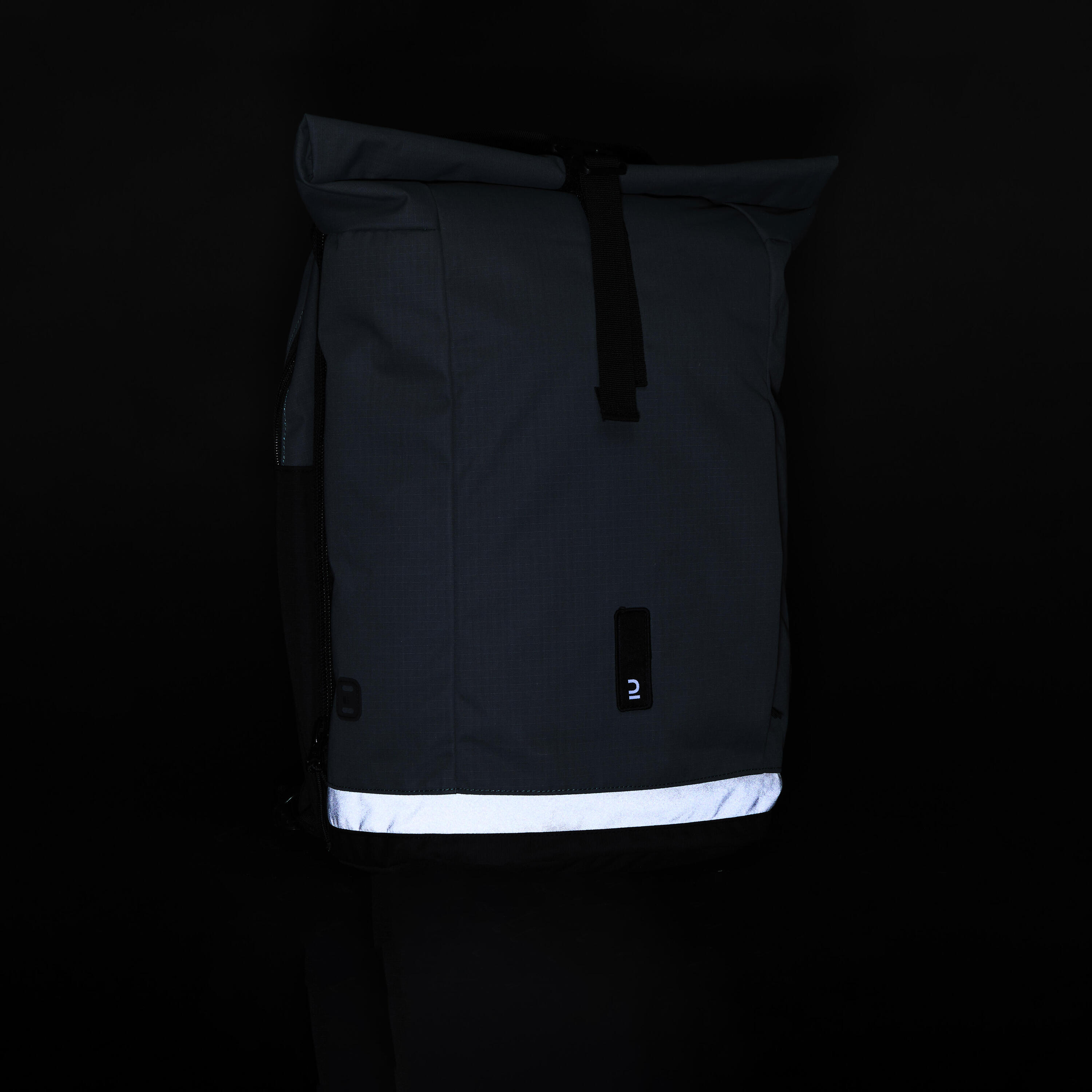 Rugzak dubbele fietstas groen grijs 27 liter 13/14