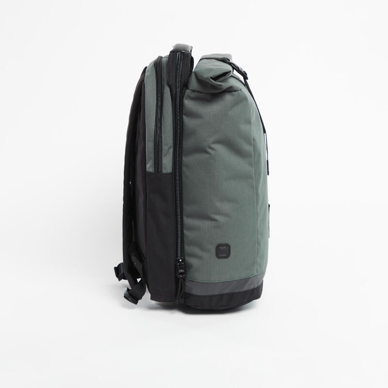 Zaino per portapacchi doppio 27L verde-grigio