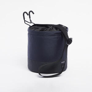 Cesta Bicicleta Plegable Azul 10 l Compactable Correa Transporte Hombro
