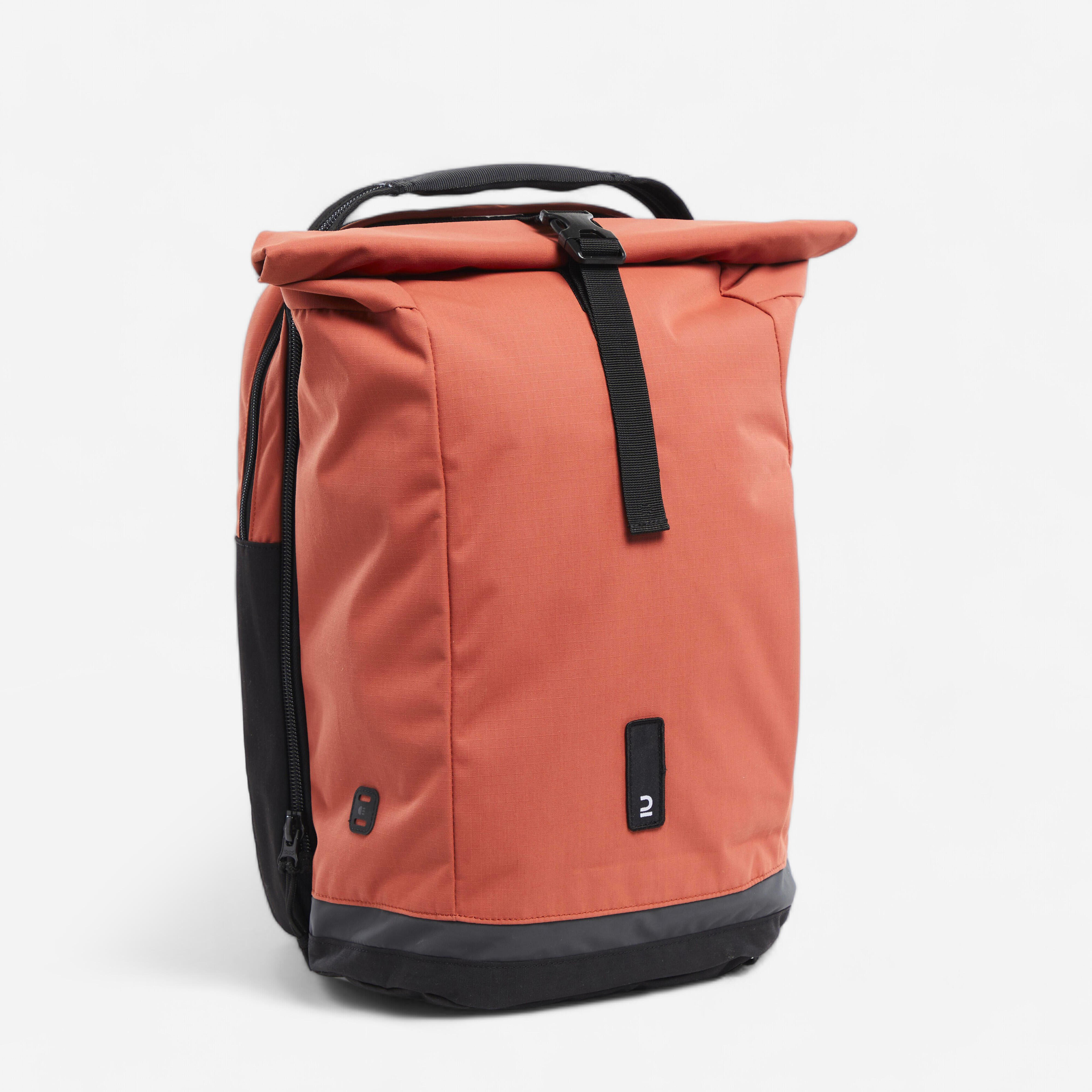 Decathlon - Sac A Dos Velo Pour Porte-bagages Double 27 Litres Sepia - Sac À Dos - Accessoires Velo - Marron - Taille Unique - Decathlon
