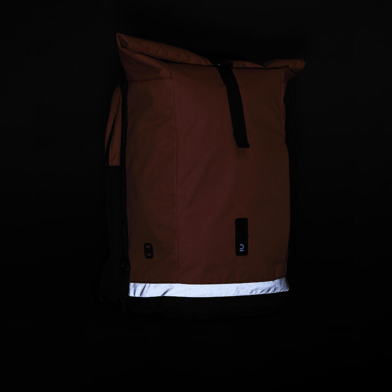 Mochila/Alforja Doble Para Portaequipajes Bici Sepia 27 Litros