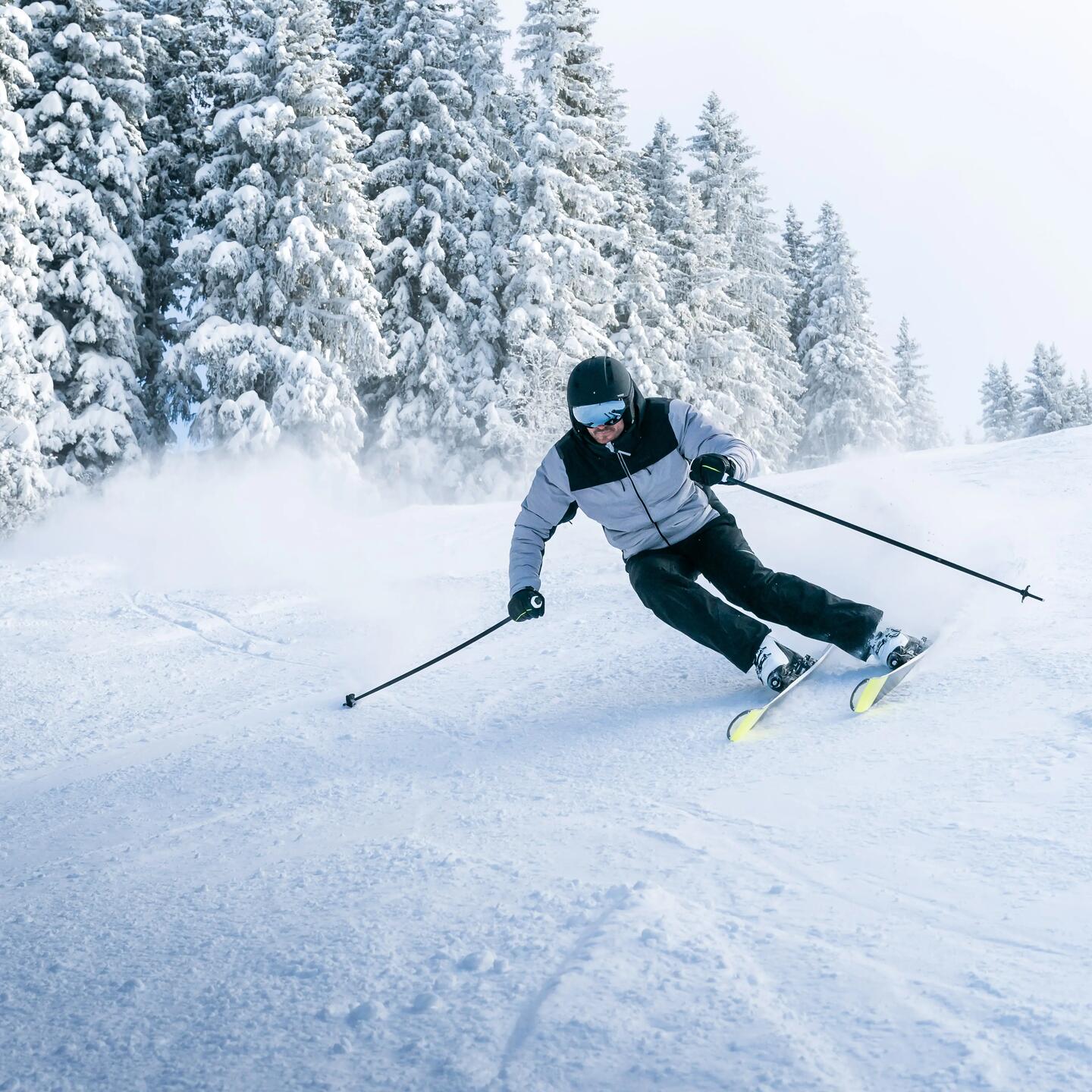 WEDZE Skijacke Herren Warm 900_feuersteingrau Image