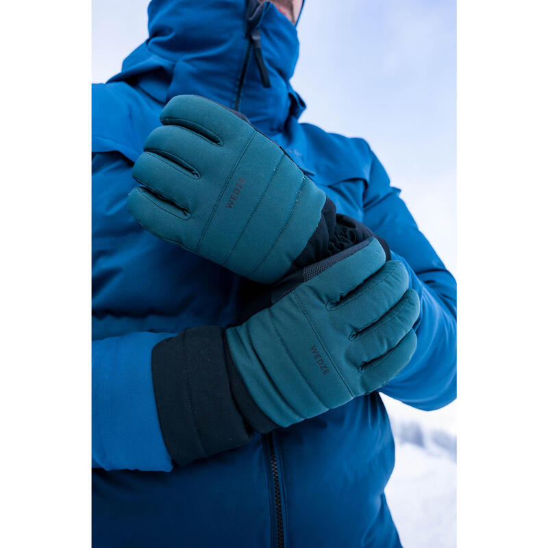 Guantes térmicos de esquí y nieve impermeables Adulto Wedze Ski-P 500