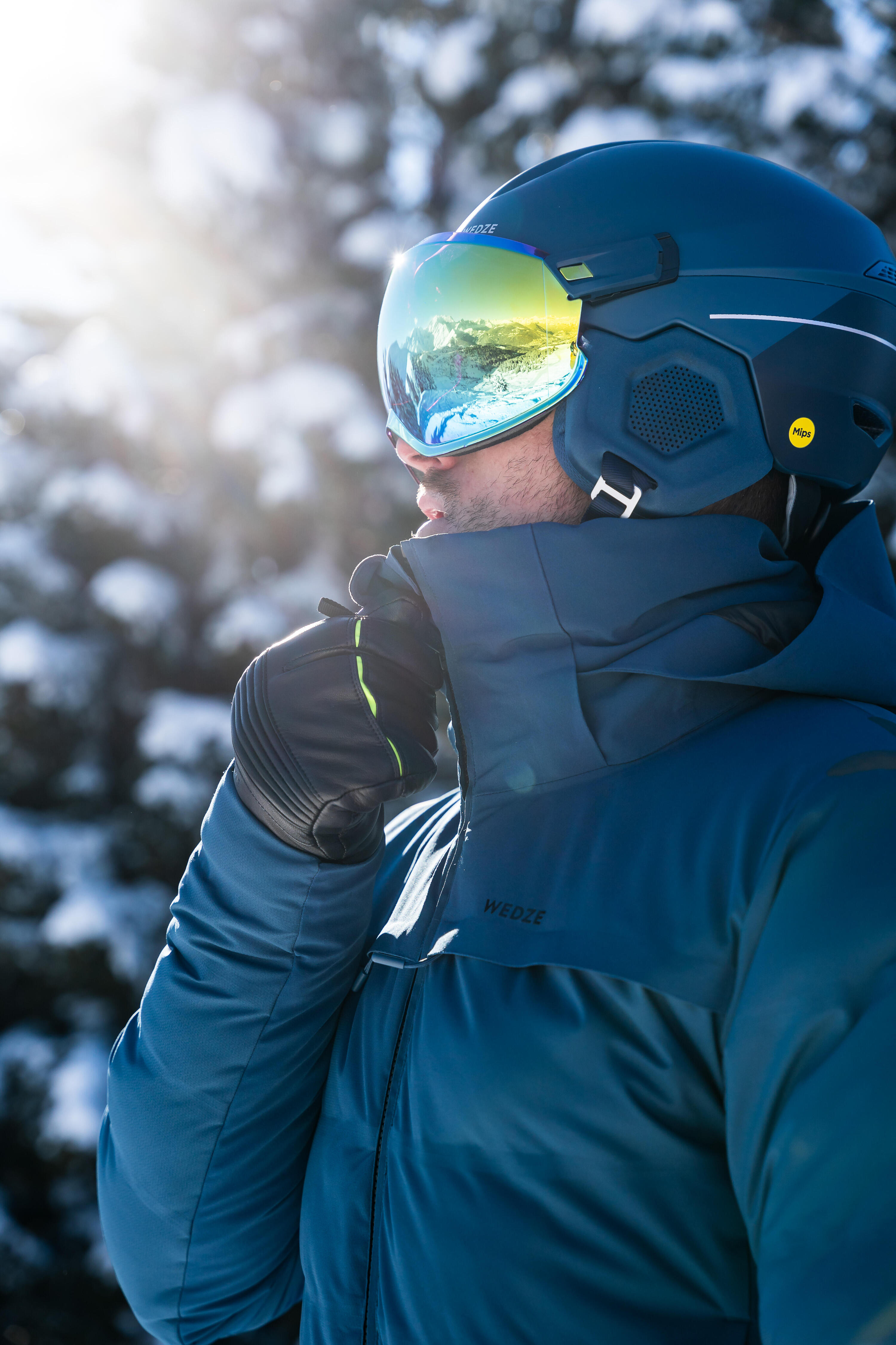 Manteau de ski chaud et ventilé homme, 500 19/21