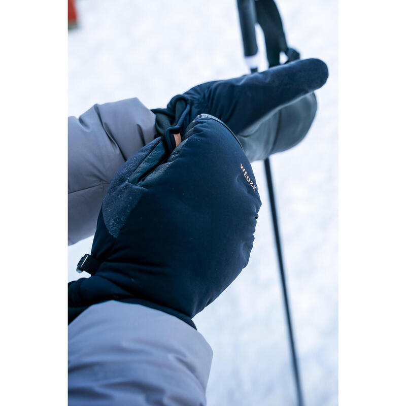 MOUFLE DE SKI ADULTE 100 - NOIRES