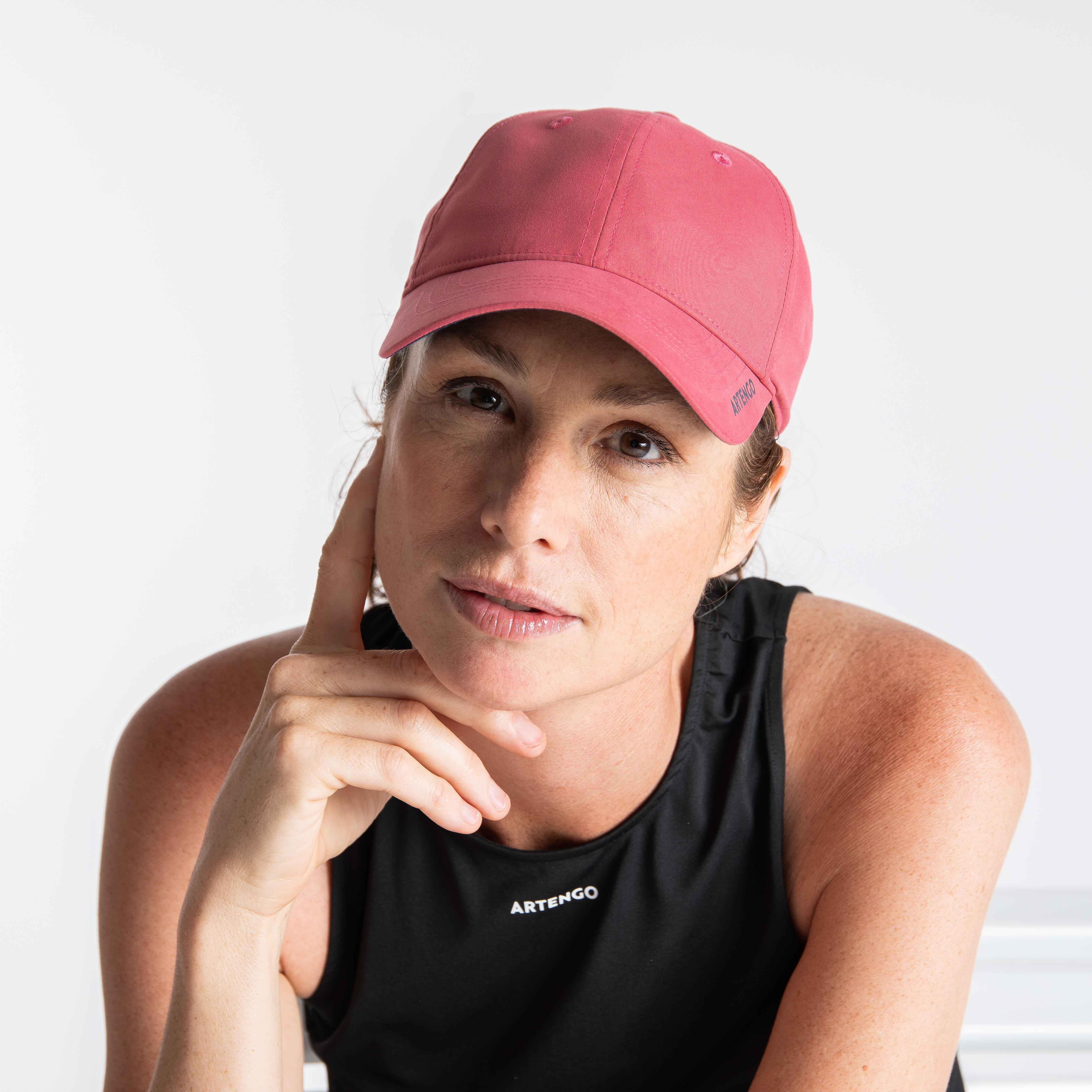 58 cm Tennis Cap TC 500 - Dark Pink