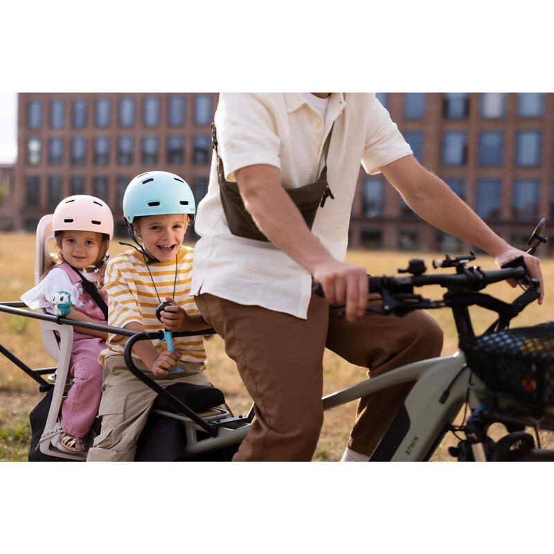 Bicicletă cargo electrică longtail încărcare spate R500E Verde deschis