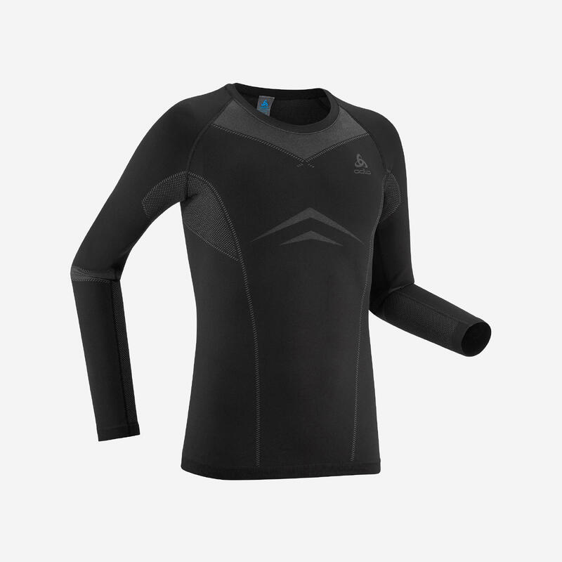 Odlo PERFORMANCE WARM ECO - Camiseta térmica hombre black/new odlo graphite  grey - Private Sport Shop