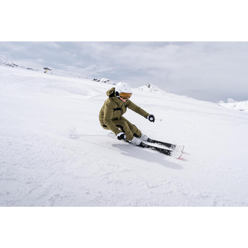 Capacete de ski com viseira adulto - PST 550 branco