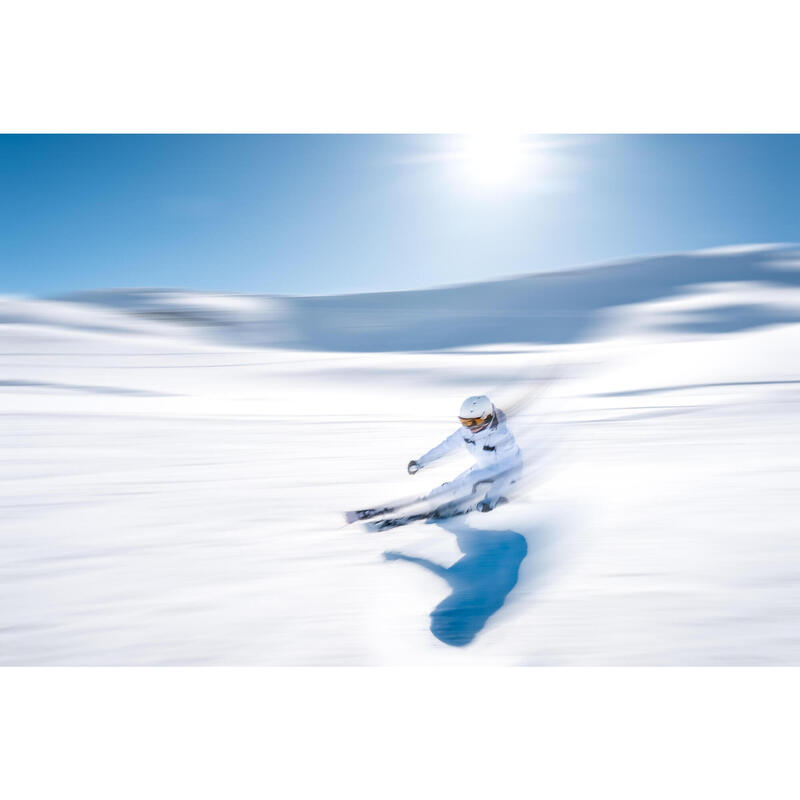 Veste de ski et snowboard très respirante et imperméable femme, JKT 900 blanc