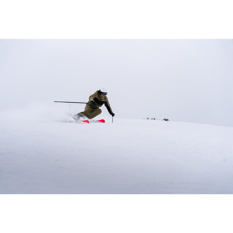Veste de ski et snowboard très respirante et imperméable homme, JKT 900 kaki