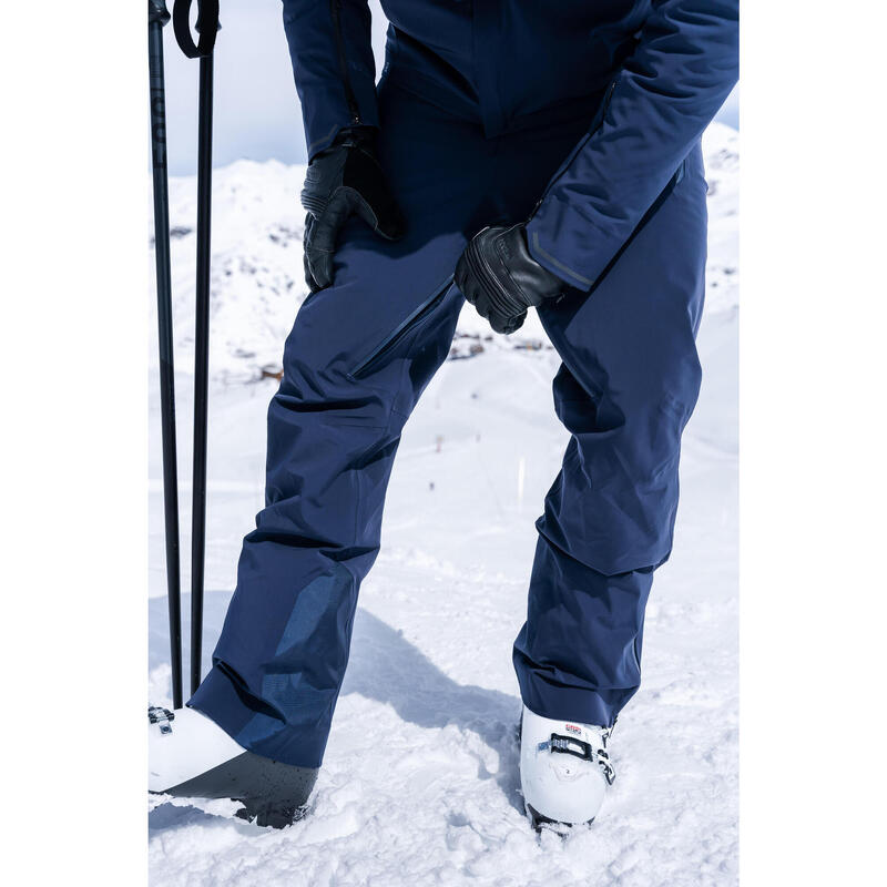 Calças de ski respiráveis asseguram liberdade de movimento homem, 900 preto