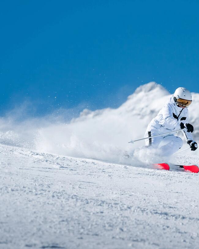 WOMEN'S SKI LINER JACKET 900 - WHITE