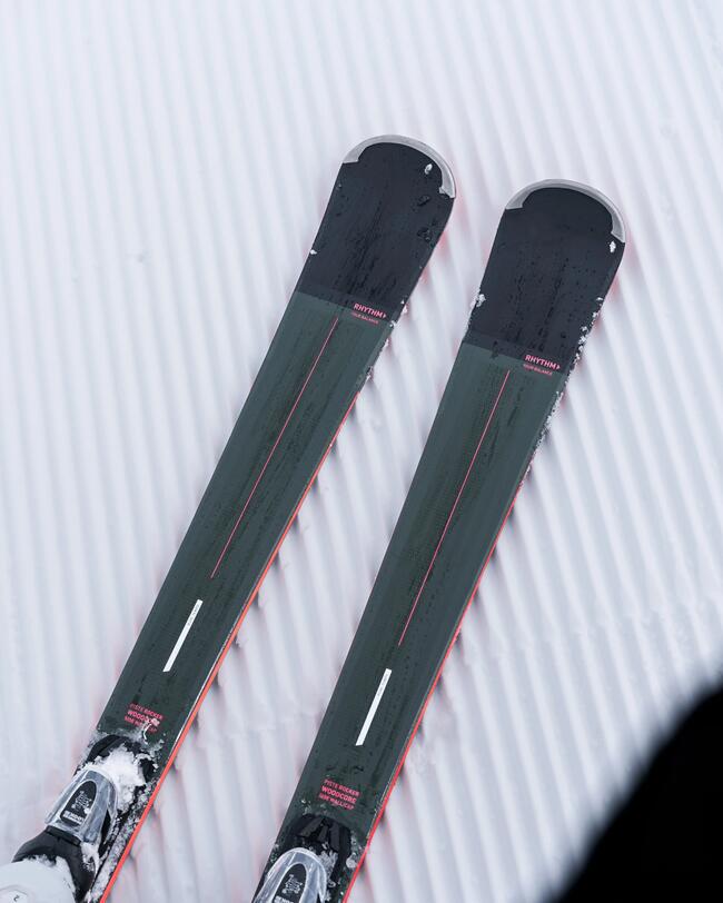 ESQUÍS ALPINOS CON FIJACIONES HOMBRE - BOOST 580 - CAQUI ROSA