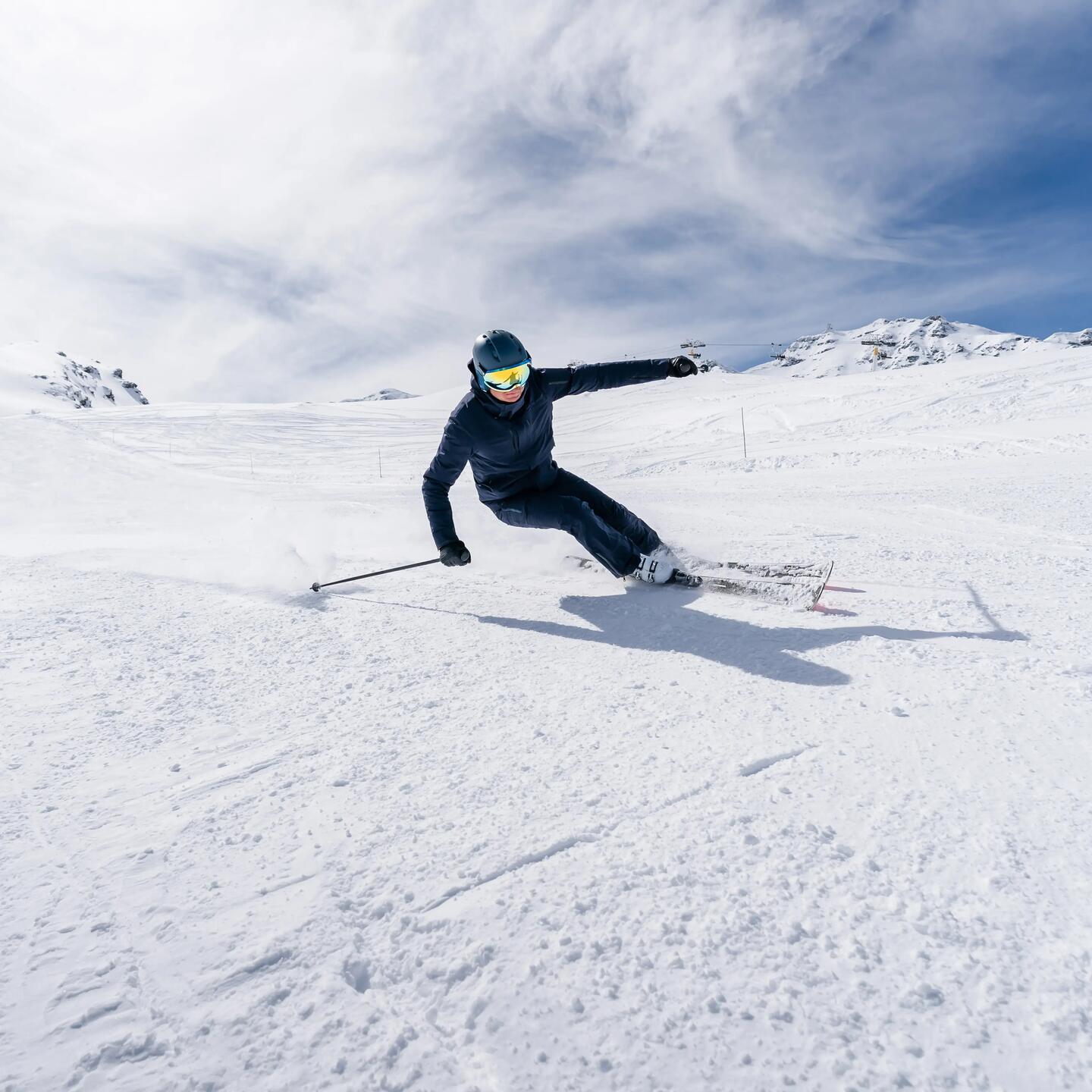 Skihelm mit Visier PST 950 MIPS Blau Image