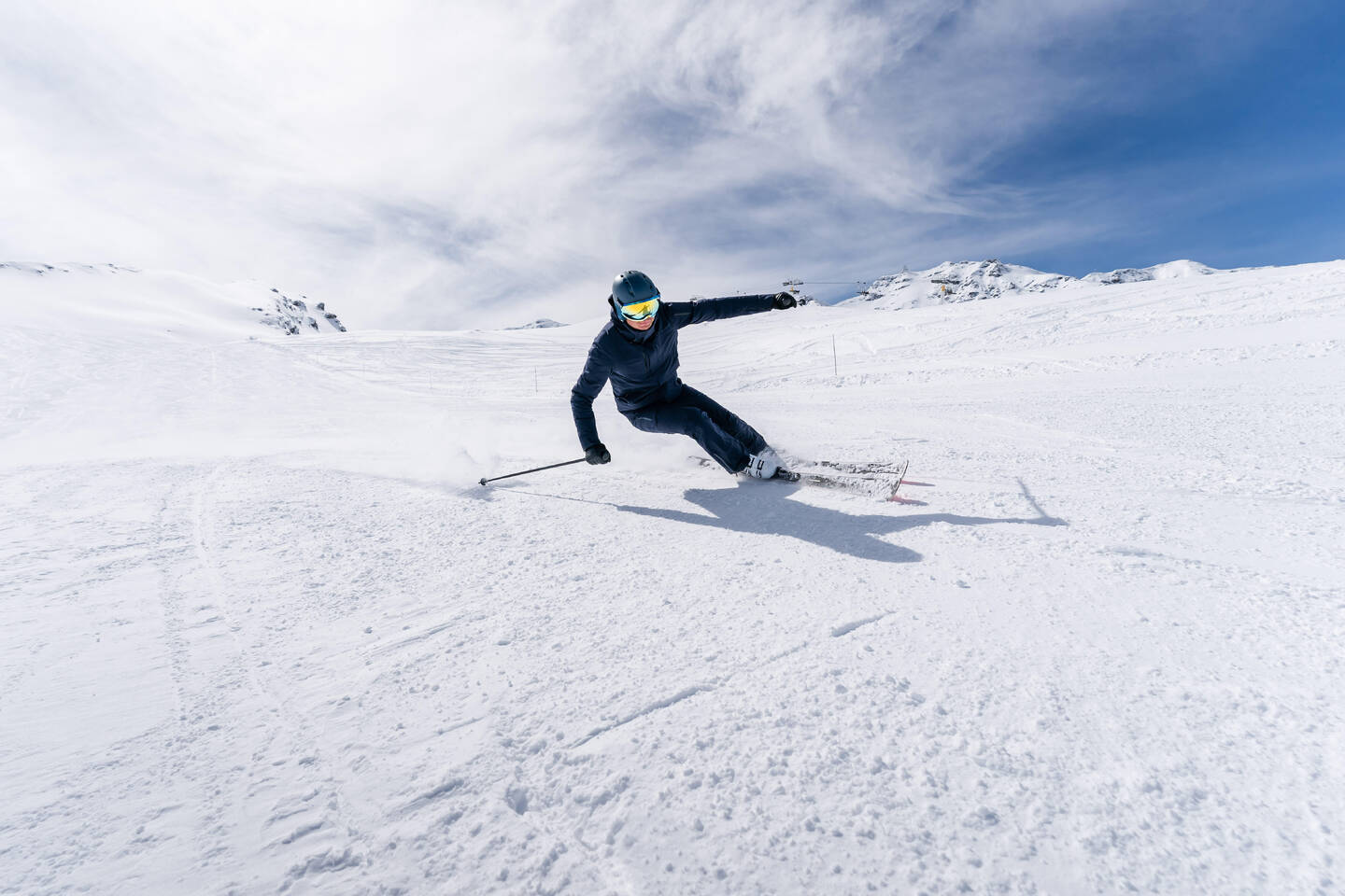 Skihelm mit Visier PST 950 MIPS Blau Image