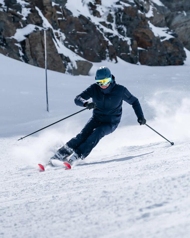 ESQUÍS ALPINOS CON FIJACIONES HOMBRE - BOOST 580 - CAQUI ROSA