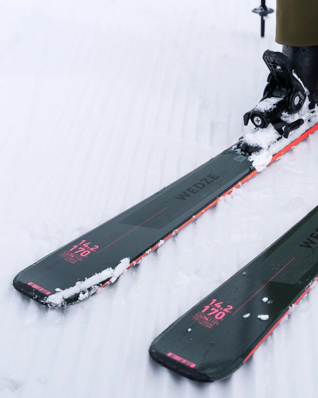 ESQUÍS ALPINOS CON FIJACIONES HOMBRE - BOOST 580 - CAQUI ROSA