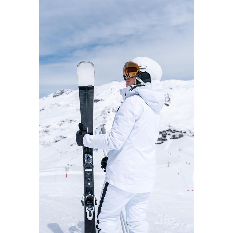 Ski Damen mit Bindung Piste - Boost 580 schwarz/weiß 