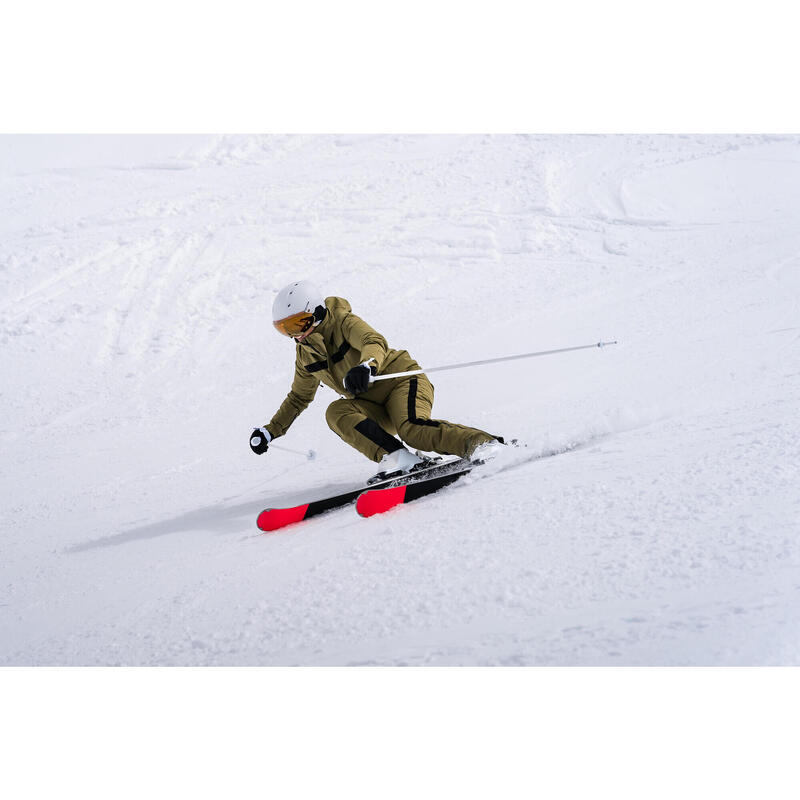 Geventileerde dames ski-jas die veel bewegingsvrijheid biedt 900 kaki