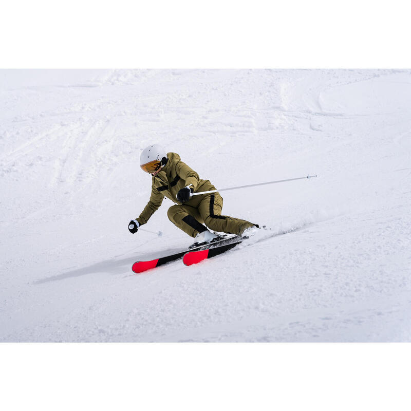 Ski-jas voor dames 900 kaki