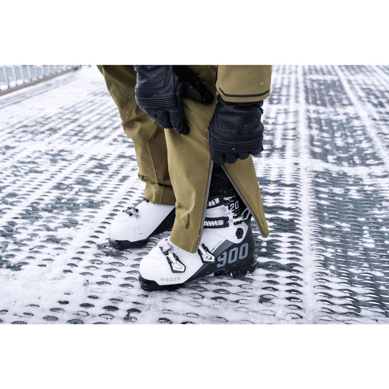 Pantalon de ski très respirant et imperméable homme, 900 kaki