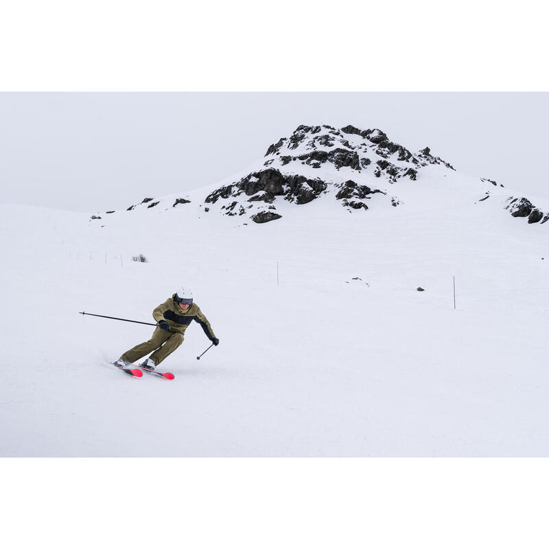 Veste de ski et snowboard très respirante et imperméable homme, JKT 900 kaki