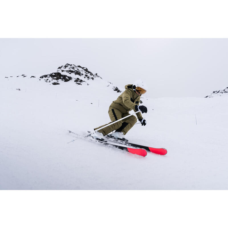 Veste de ski ventilée qui assure la liberté de mouvement femme, 900 kaki