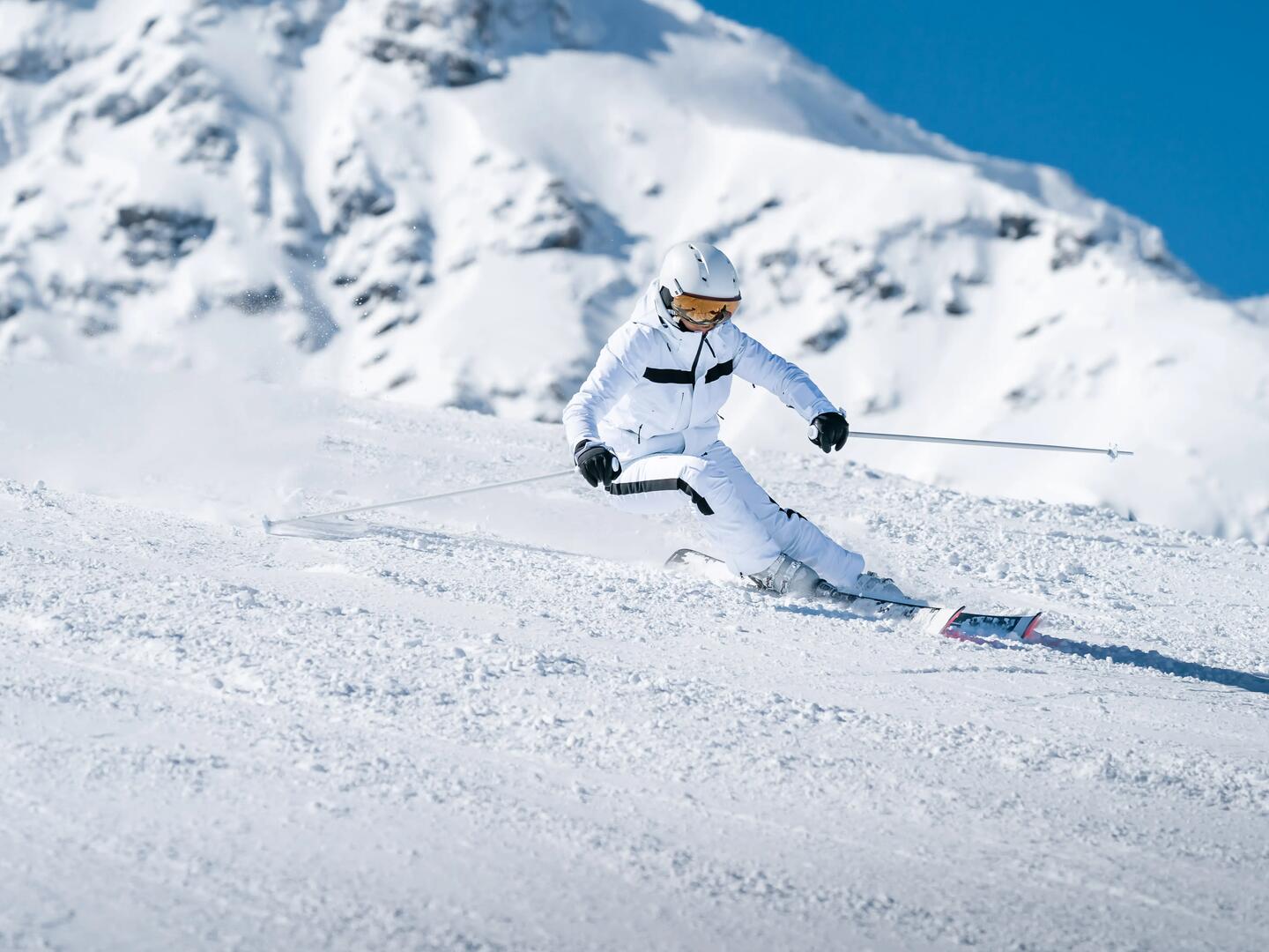 DECATHLON Damenskijacke Weiß Image