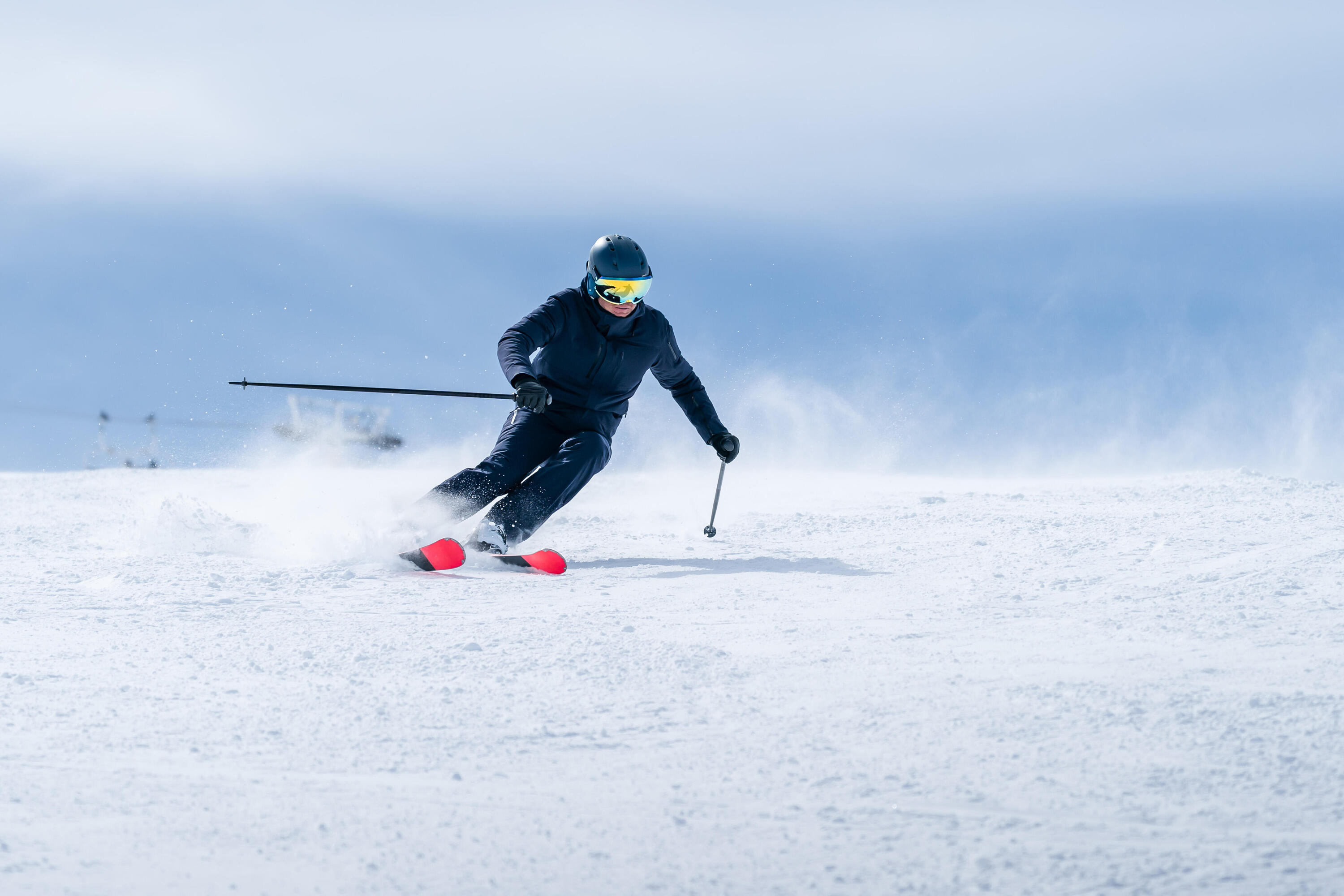 Ski Herren mit Bindung Piste - Boost 580 khaki/rosa  13/15